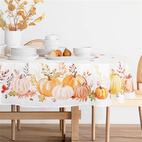 oval autumn tablecloth|autumn tablecloth walmart.